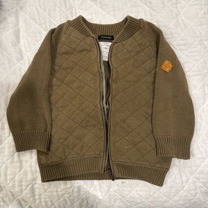 Zara Baby 2T Quilted zip cardigan